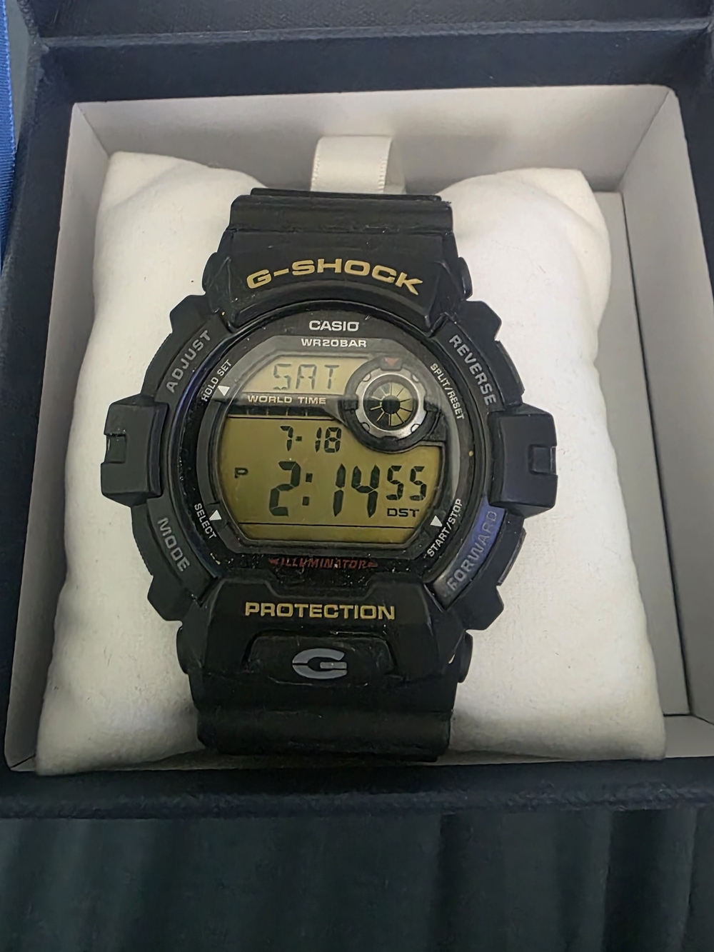Casio G-Shock Black Watch with Gold Accents